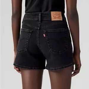 Levi's A-Line Women's Black Jean Shorts